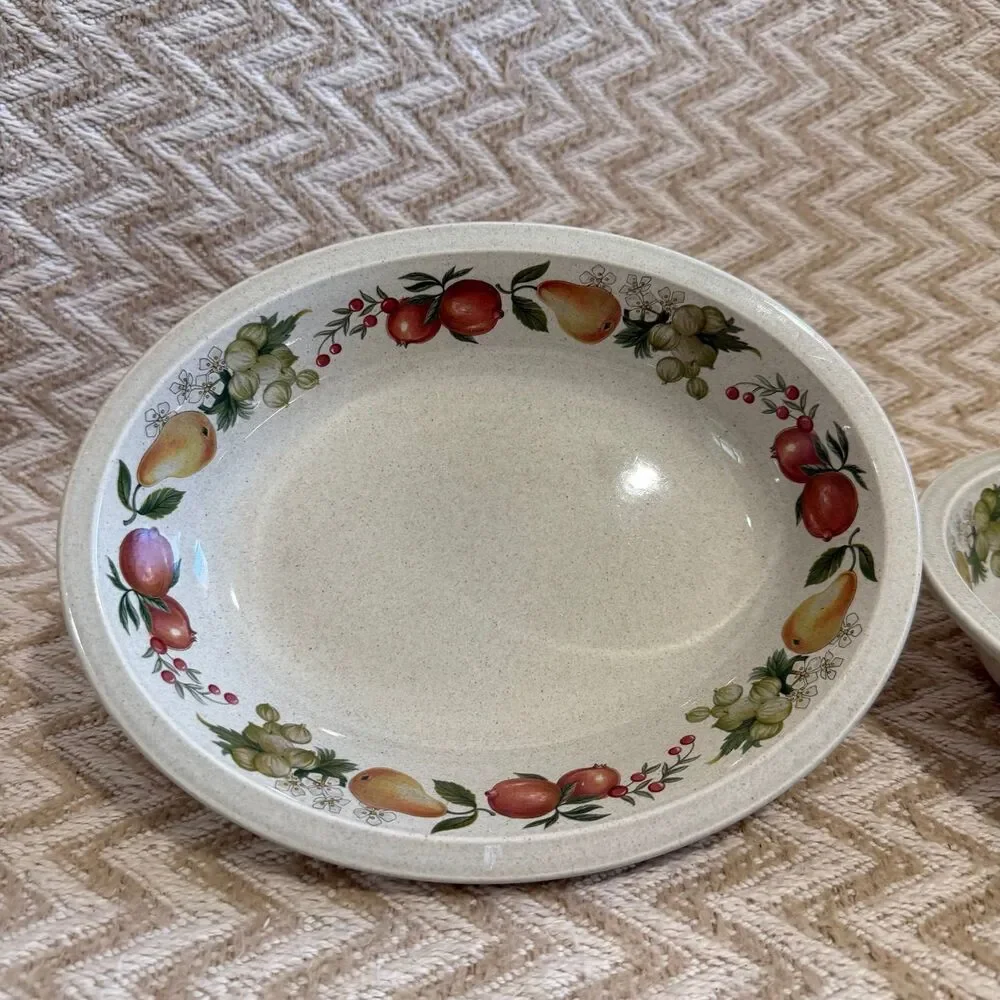 Quince by Wedgewood Set of 2 9” Oval Vegetable Bowls